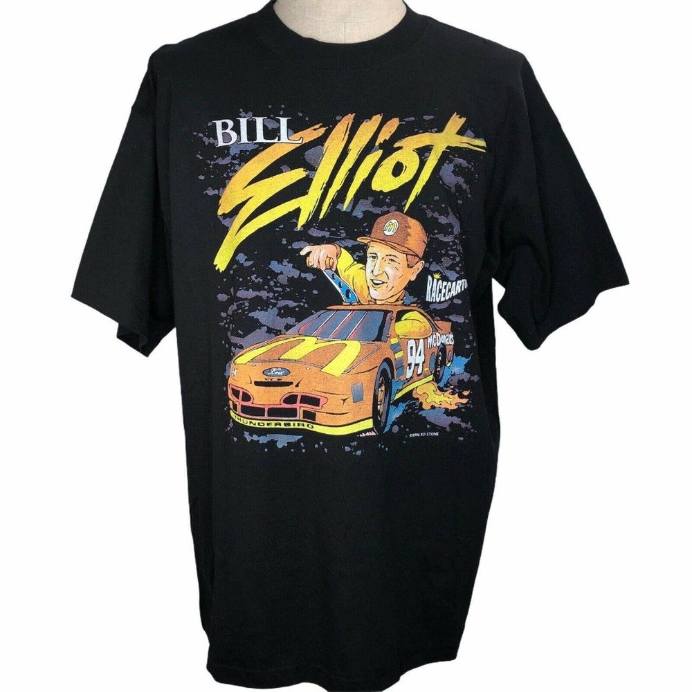 New 1996 Bill Elliott T Shirt NASCAR McDonald XL - Picture 2 of 7